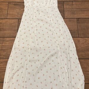 Brandy Melville White Floral Dress